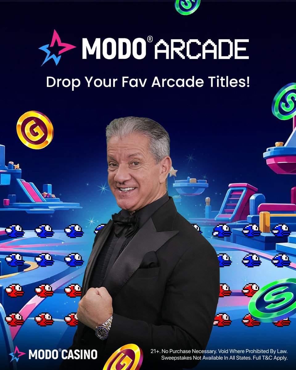 modo_casino's tweet photo. 🕹️ Arcade time with @brucebuffer ⭐

What's your go-to game?

Like, comment, and share for a CHANCE at some arcade fun!

#ModoCasino https://t.co/gDfWrwvdhI