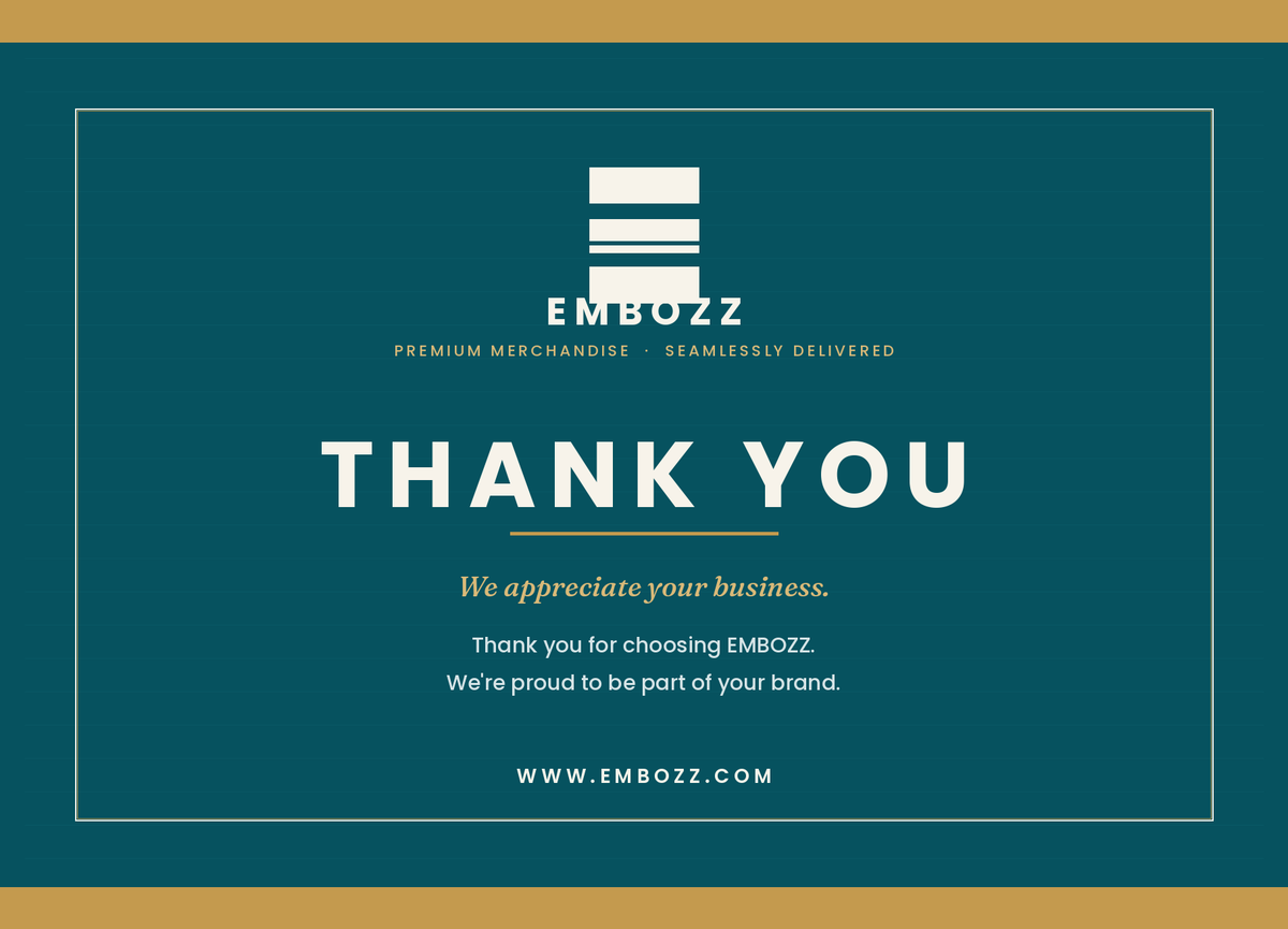embozzofficial's tweet photo. A little gratitude goes a long way. 🖤

We’re proud to include a "Thank You" card with every order. It’s not just about the clothing; it’s about the partnership. We value your feedback and we’re always looking to create something amazing for your brand.

Did you love your order? https://t.co/7b5KvJxip7