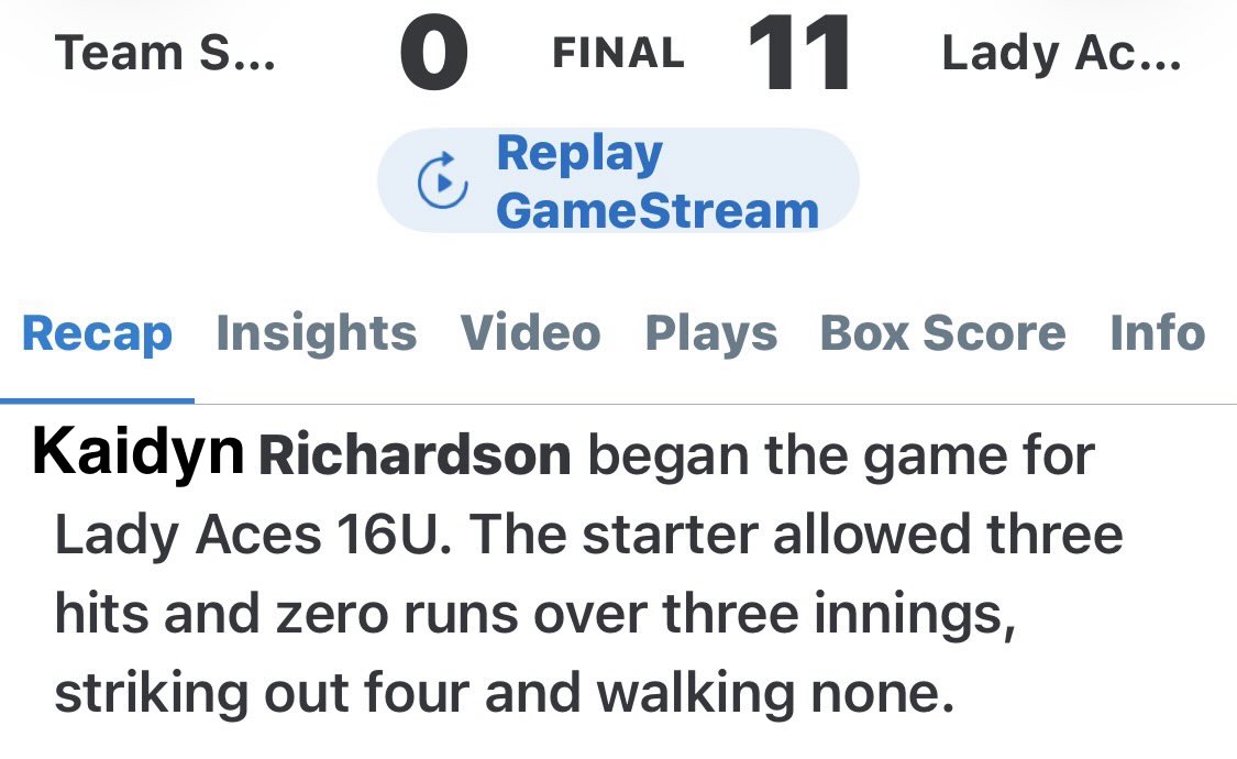 KaidynRich28's tweet photo. This past weekend back to back games in the heat 3 or the 4 games I pitched @Softball_CoachB @UNCP_Softball @cokersball @Lauren_Hawley28 @PackSoftball @GoCamels @UGACoachTony @UGASoftball @BelmontSoftball @ASBx2018 https://t.co/k8TWzp1wPi