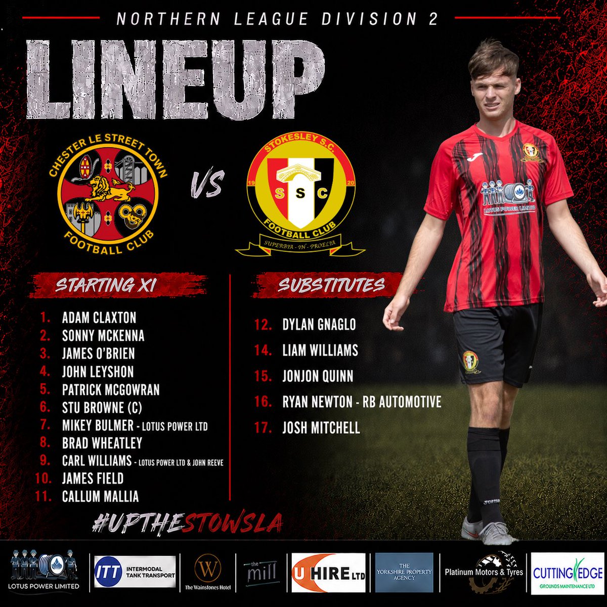 StokesleySCFC's tweet photo. Here’s how we line up this evening at Moor Park ⚽️

#UPTHESTOWSLA

🔴⚫️ https://t.co/JEtSyIvIEI