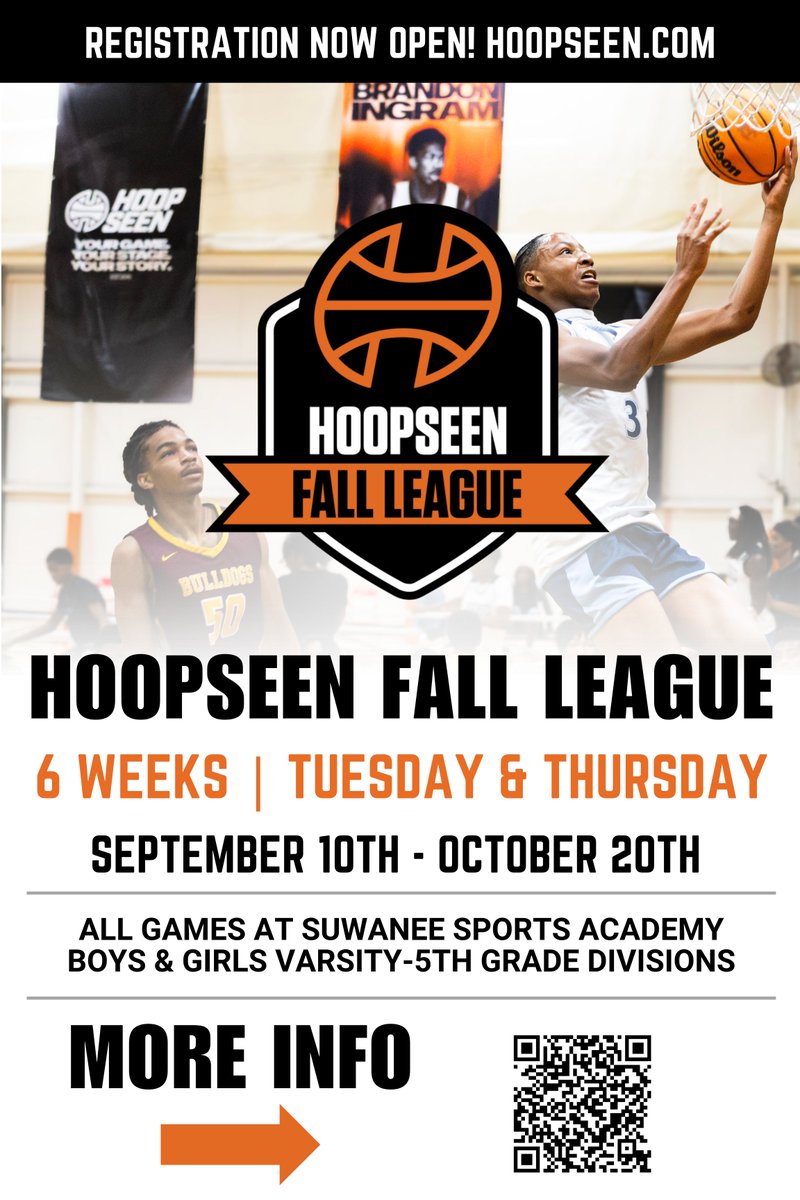 HoopSeenGA's tweet photo. HoopSeen Fall League

📍Suwanee Sports Academy
📅September 10th-October 20

✅Elite Competition &amp; Coverage
✅https://t.co/ZsHe2vV4n2 Media Team
✅Middle School through Varsity Divisions 

🔗https://t.co/wz8tCtbHMN https://t.co/qzFSTrFRxE