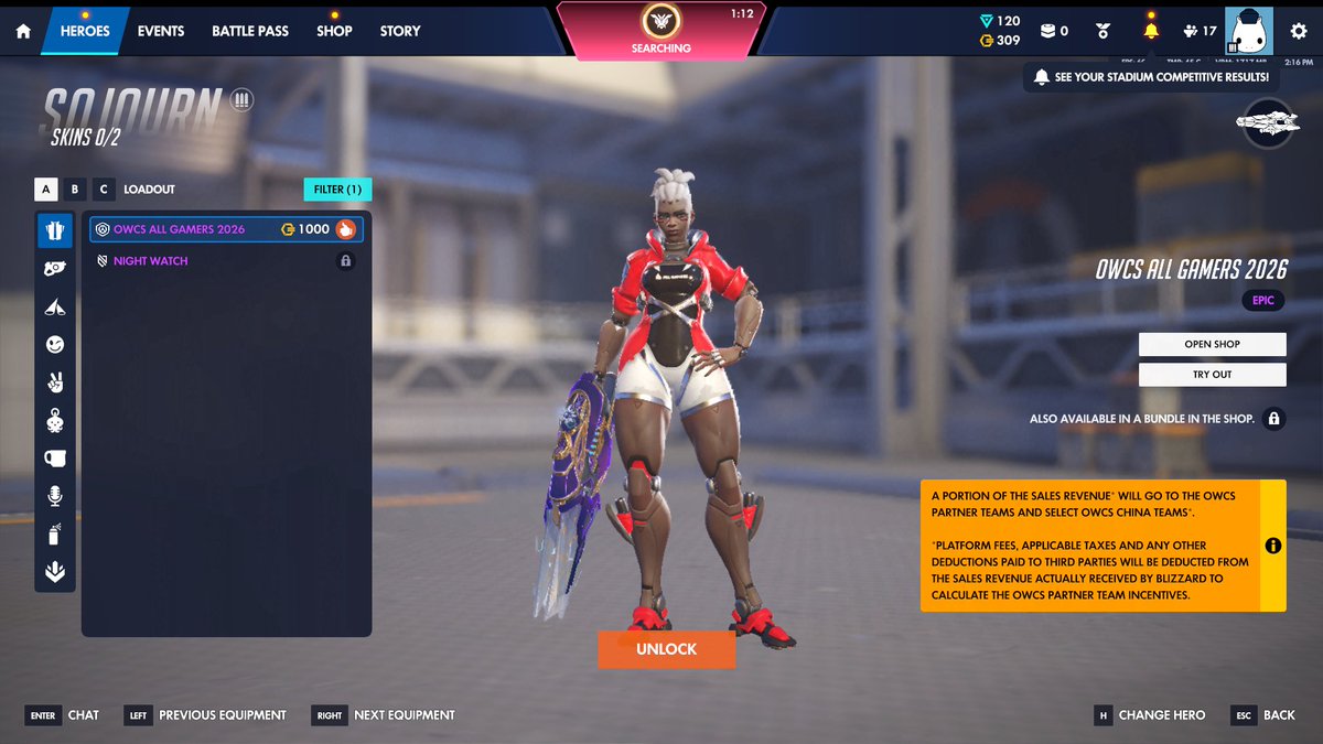 HRTR33's tweet photo. PSA: you can buy esports skins individually for 1000 ow coins each ! https://t.co/0oxKg3BCGS