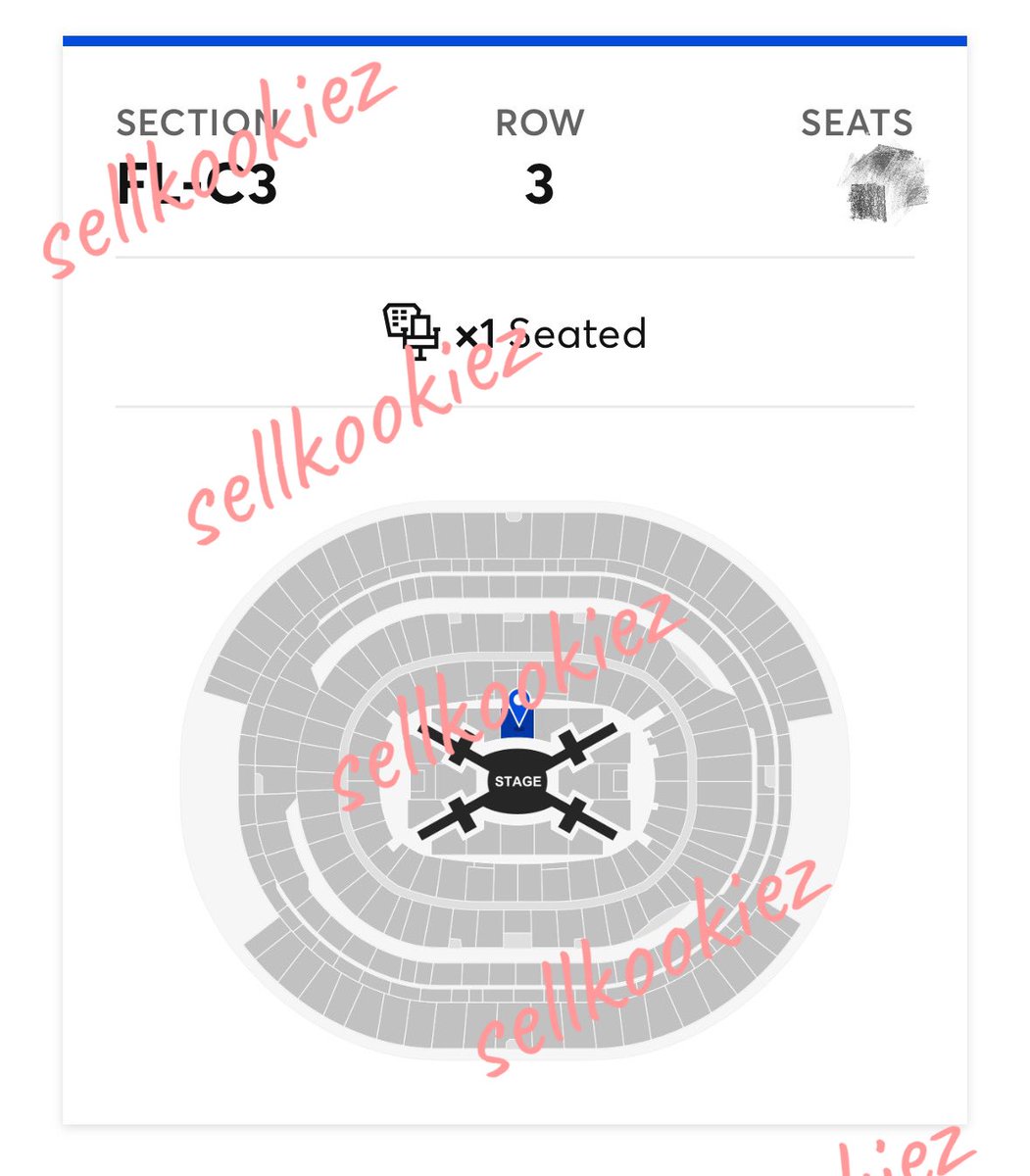 sellkookiez's tweet photo. interest check / wts
bts arirang tour tickets

09/06 LA Sofi Stadium D4 
1x Section C3, Row 3 - vip / sc ticket

want: best offer (above fv $ xxxx) 
no offer - dms will be ignored.

prio/preferred payment is zelle

willing to ft show proof, have id, can transfer now https://t.co/F7UdWgyP5z