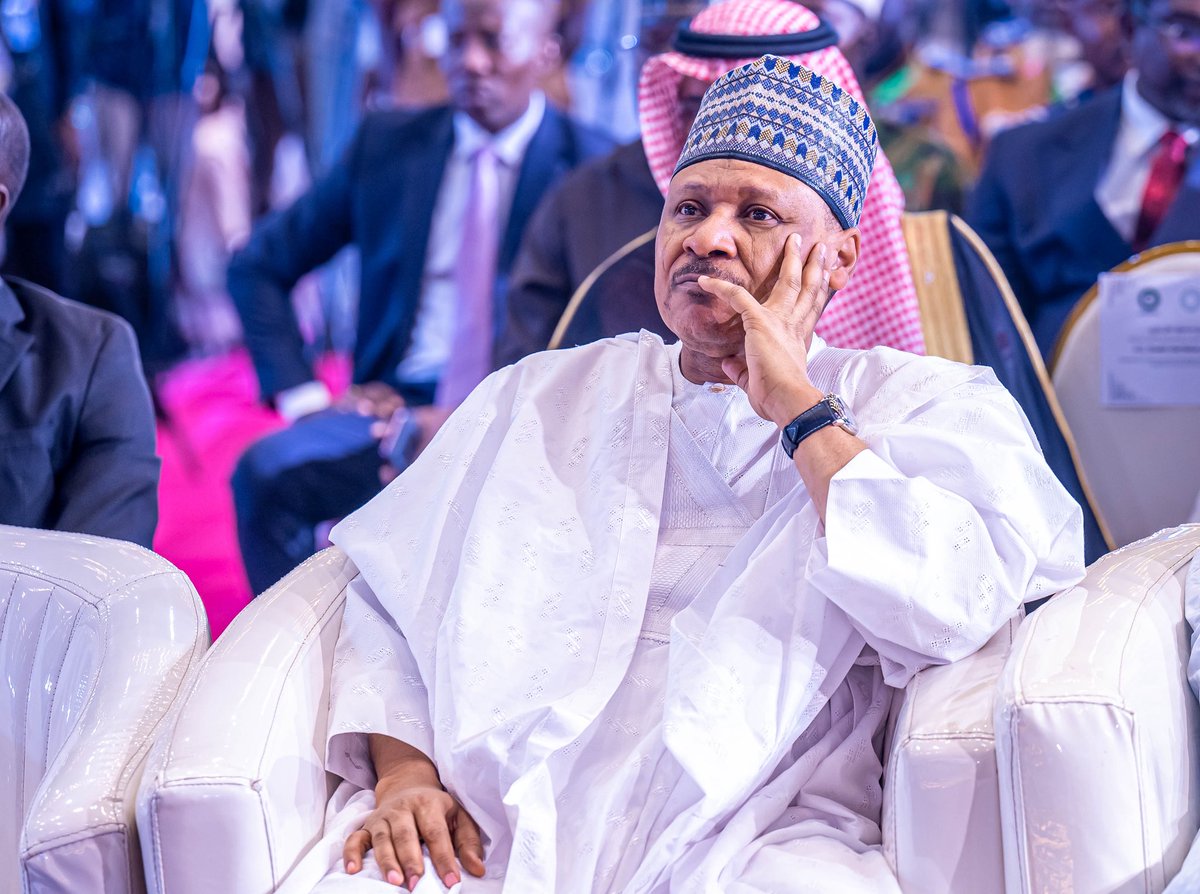 FMINONigeria's tweet photo. The Honourable Minister of Information and National Orientation, @HMMohammedIdris, attends the International Conference on Diversity and Social Peace, organised by the Jama’atu Izalatil Bid’ah Wa Iqamatus Sunnah (JIBWIS) in partnership with the Muslim World League, at the Bola Ahmed International Conference Centre in Abuja.