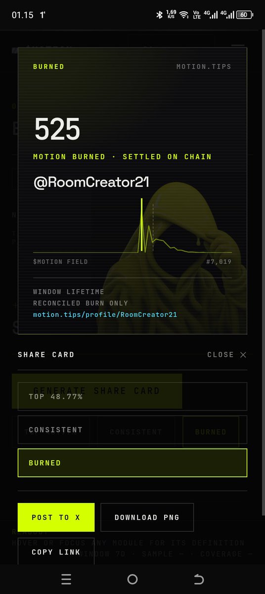 RoomCreator21's tweet photo. $MOTION is experimenting with a timeline where creators who drive value can earn from it.
Create → Earn → Burn 🔥
Curious to see how this ecosystem grows.
@tipmotion @tipmotion https://t.co/xSXLmPp8jR