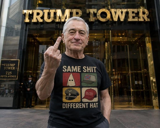 Damaan4u33's tweet photo. Do you support and agree with Robert De Niro?  

                              YES! 👍 or  NO?👎 https://t.co/CamjJ1uc4d