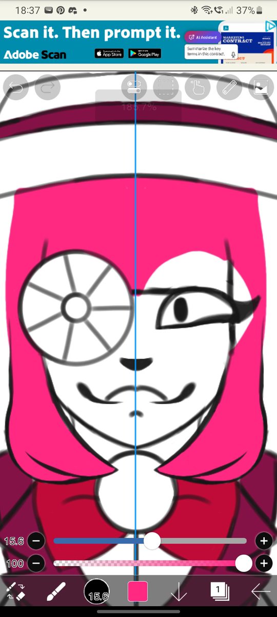 InsertNene's tweet photo. Love forgetting i had the mirror on
#ibispaint https://t.co/NesI4BQU9E