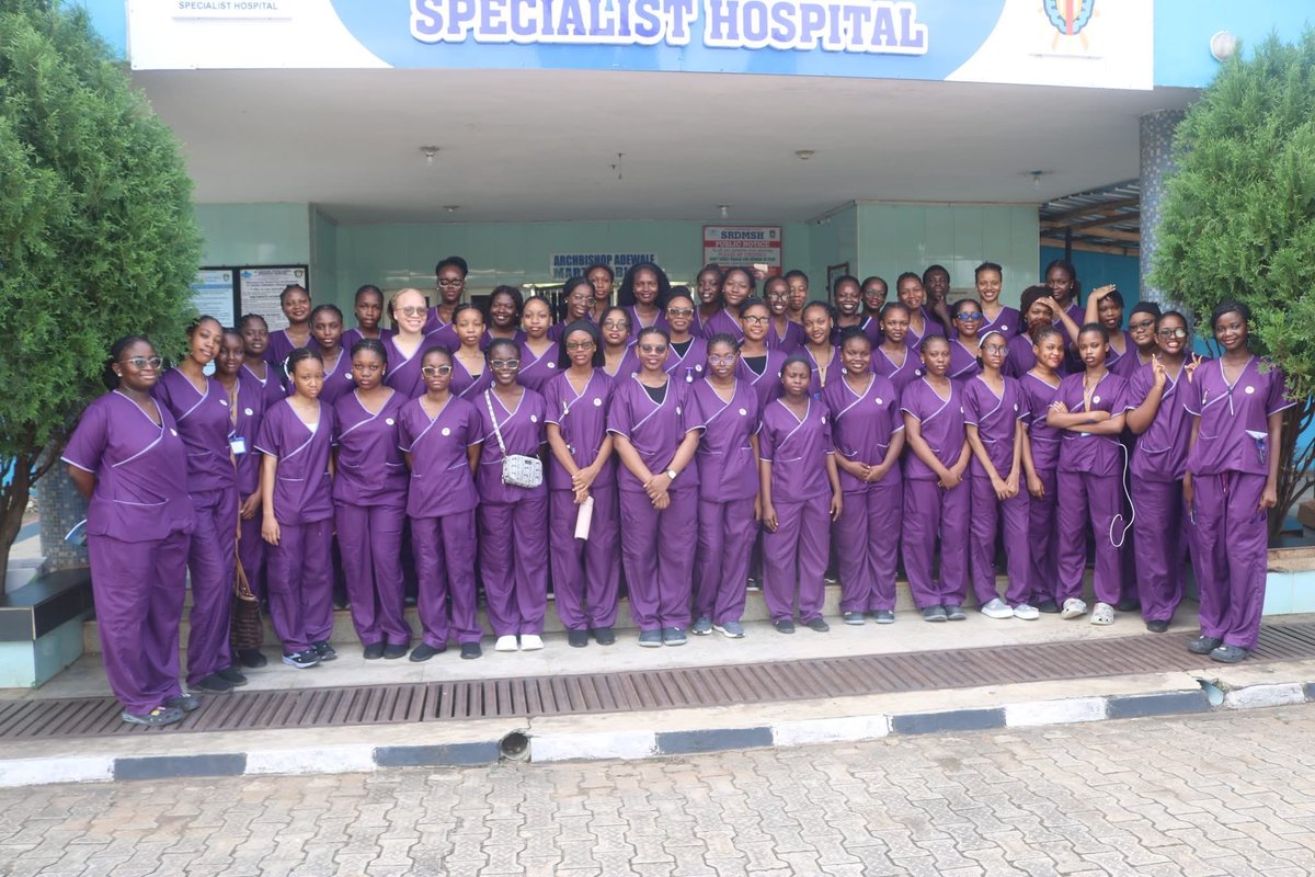 official_srdmsh's tweet photo. The Management of Saint Raphael Divine Mercy Specialist Hospital, Ijede Road, Ikorodu, warmly welcomes the Nursing students of Augustine University, Ilara-Epe, as they commence their clinical posting at the hospital. https://t.co/Z5gVzUK6Za