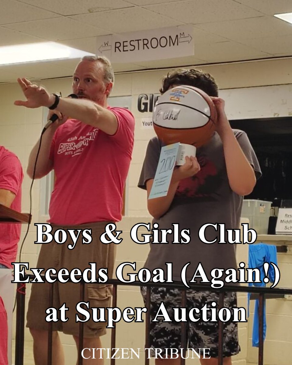 CitizenTribune's tweet photo. Boys & Girls Club Exceeds Goal (Again!) at Super Auction
By Wade Littleton Tribune Staff Writer
August 11, 2026
Find the full story on our website, the link can be found in bio.
#Boys&GirlsClub #Auction #ForTheKids #Community https://t.co/xQMprmU33A