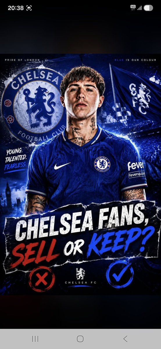 Pericaag's tweet photo. Chelse fans, Should Enzo Fernandez stay or be sold? 

#footballnovaarena #football #enzofernandez #Chelsea #TransferNews https://t.co/AgIP97rmxl