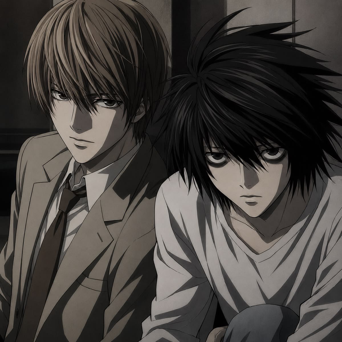 dnpoomf's tweet photo. THEY DRESSED AS L AND LIGHT TO GO SEE DEATH NOTE OH MY GOD https://t.co/CtVqYAcLeU