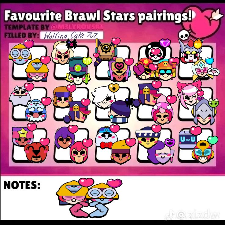 WolfinaCake7u7's tweet photo. Ships que amo y ships que odio, me faltaron varios pero ni modo 

#brawl #brawlstars https://t.co/pU20odPFqA