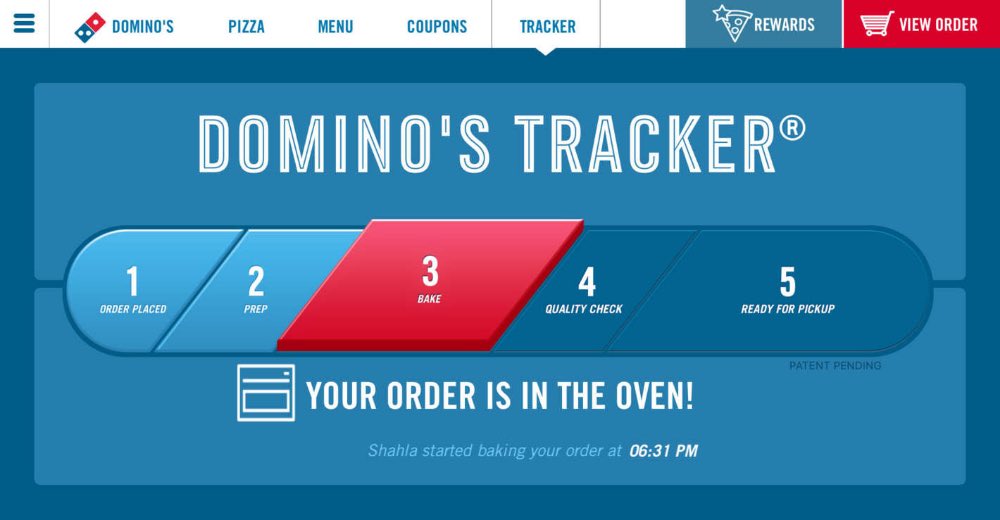 shahedC's tweet photo. @DanielGlejzner Domino’s pizza tracker walked so that today’s tech hiring process tracker could run! https://t.co/c7UtYXkOQC