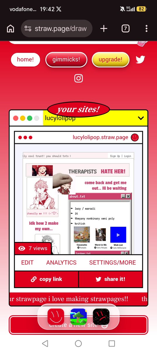 lucyyloliipop's tweet photo. Whenever i see someone post about their strawpage i look at my own and sigh in shame https://t.co/i7N2gTtdWD