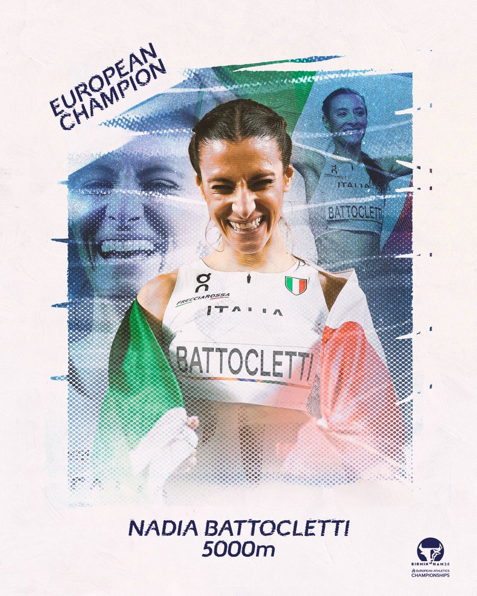 birmingham2026's tweet photo. Untouchable 🥇🙌

Nadia Battocletti kicks on to defend her 5000m title in style 🇮🇹

#Birmingham2026 https://t.co/4SRAl8epbb