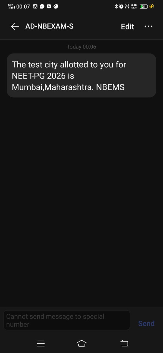abhilash_amlan's tweet photo. Nbems gave me centre 2000km away from my home
Thanks @narendramodi @JPNadda @bjp for this punishment 
#Neetpg https://t.co/3hpiOoWhrS