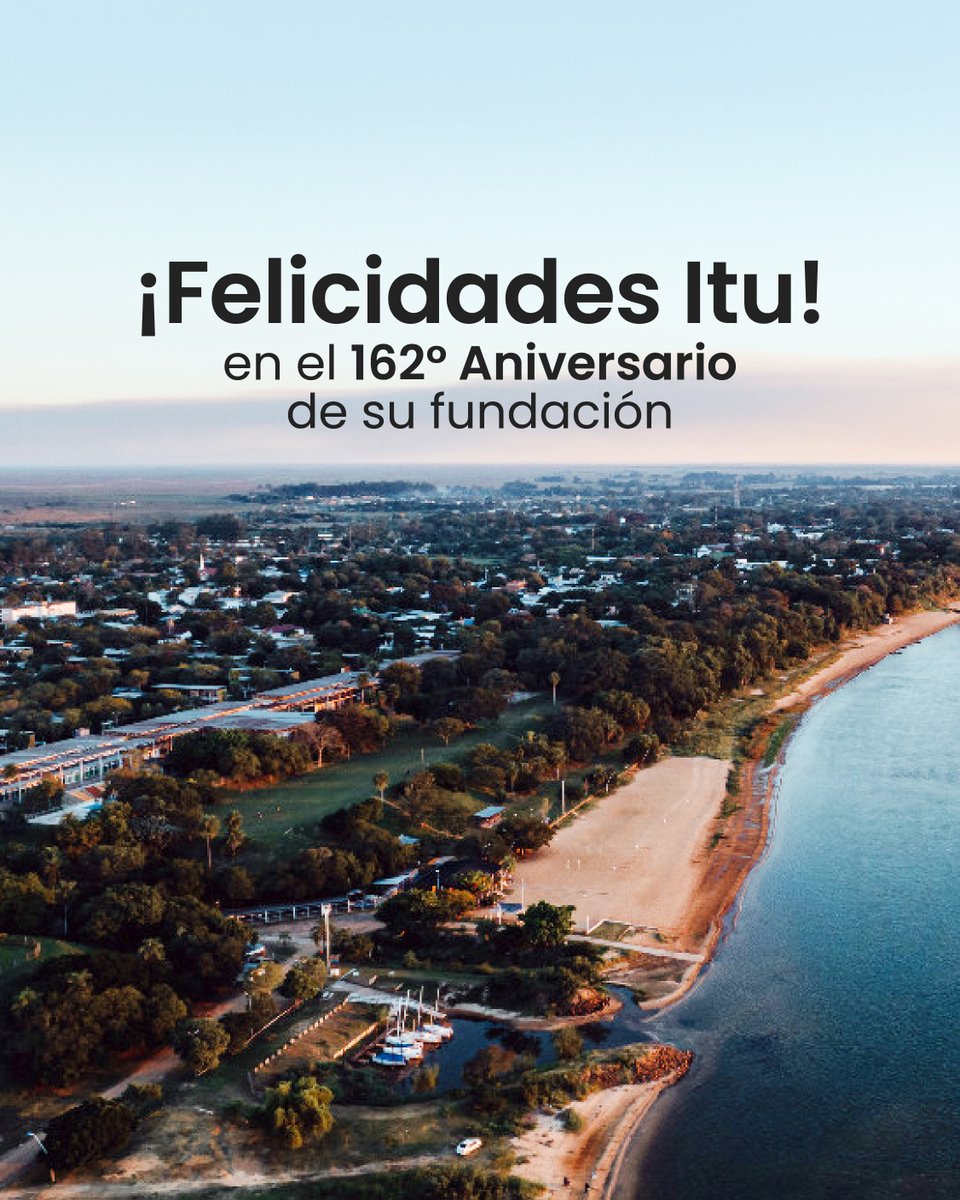 YacyretaAr's tweet photo. ¡Felices 162 años, Ituzaingó!

Nos unimos al festejo de esta querida ciudad correntina con la que compartimos historia, trabajo y futuro.

Saludamos a todos los ituzaingueños en su día. ¡Orgullosos de seguir creciendo juntos!

#Ituzaingó162Años #Corrientes #Yacyretá https://t.co/3yHkJUQgo4