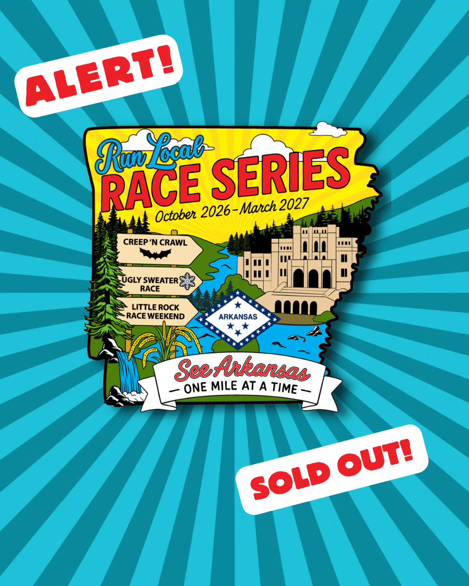 LRMarathon's tweet photo. 2027 Run Local Race Series, presented by @HilandDairy  has sold out.  

Registrations are still available in other events.  Register today https://t.co/j1mEQdF9yG

#LRMarathon #LittleRock https://t.co/jpdg5x7c1U