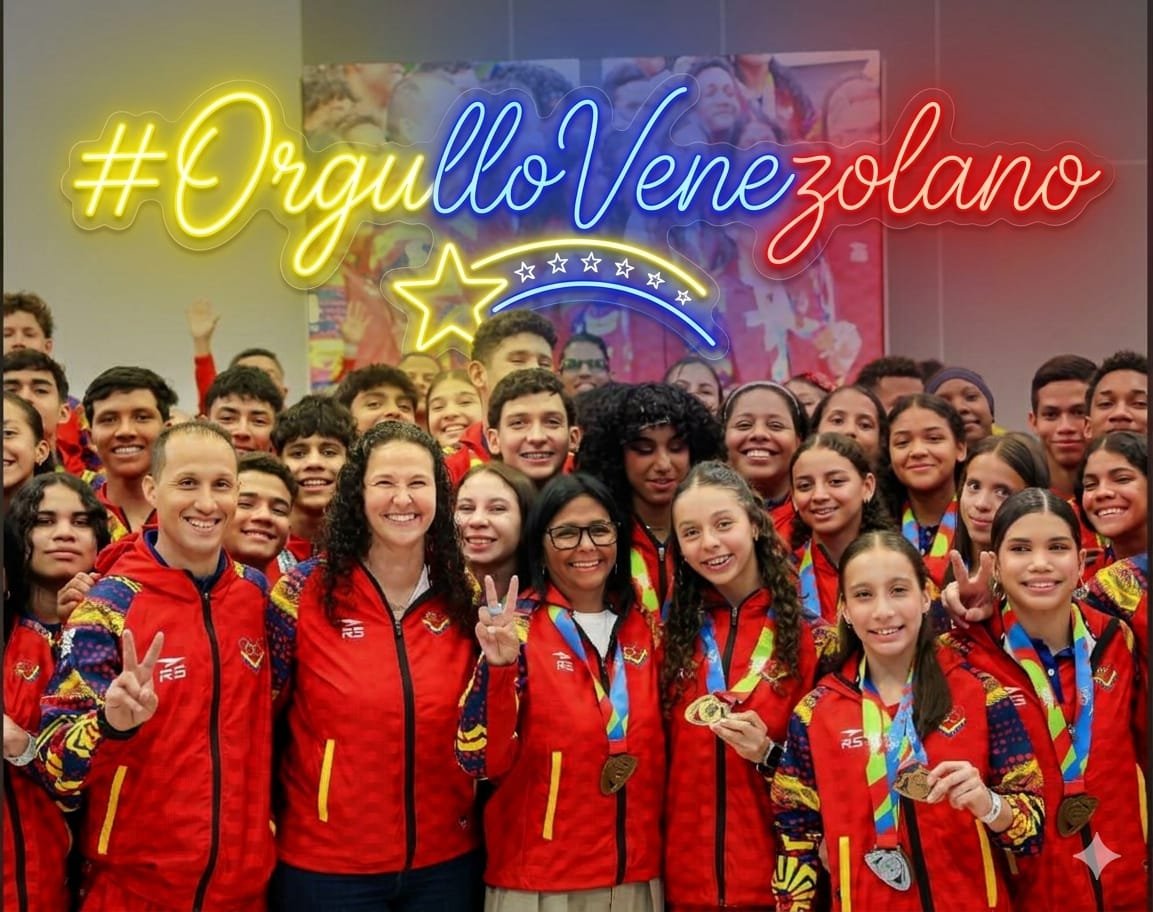 Mercede073's tweet photo. El deporte nos une:

No hay frontera que el talento venezolano no pueda cruzar. 

La hazaña en Santo Domingo 2026 nos recuerda que cuando trabajamos unidos, los resultados son épicos. 

#OrgulloVenezolano https://t.co/EA6C9OWckD