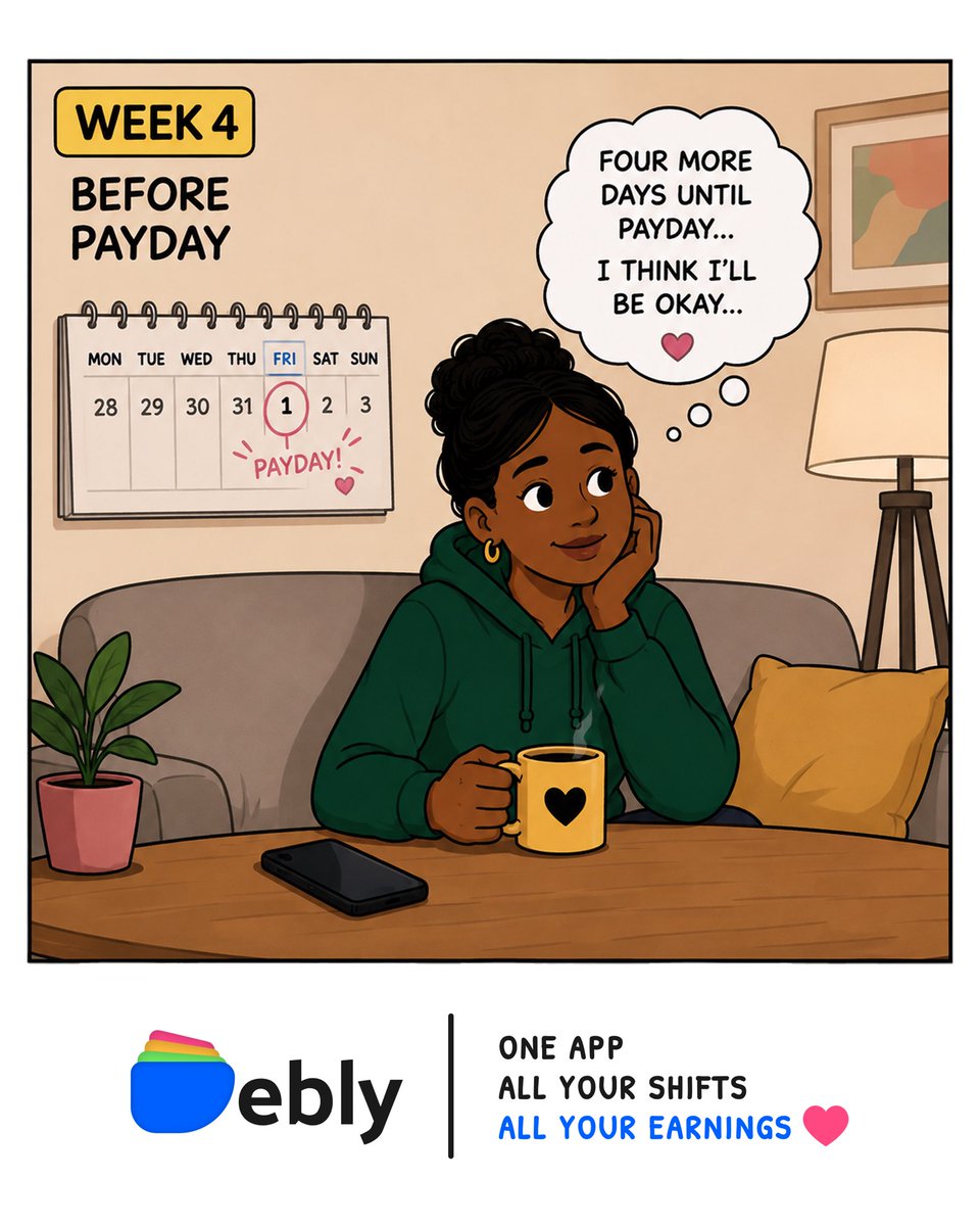 usedebly's tweet photo. … No more trying to remember every shift.
No more guessing what you’ve earned.
Just a clearer picture of what’s coming before payday.

Because shift work is stressful enough. Your pay shouldn’t be another mystery.

Designed with care. Built for clarity 💙 https://t.co/xSsnntTv8n