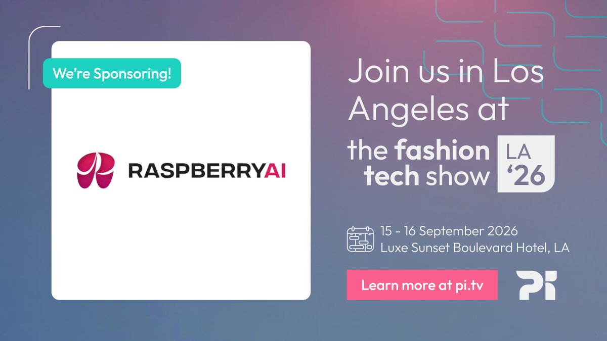 raspberry__ai's tweet photo. Heading to LA from Sept 15-16. Catch some of our latest releases there:
- Agents
- Pantone Integration
- Tech Packs
- Trend Reporting
- Retailer Readiness
and more... https://t.co/hJwre0E6hK