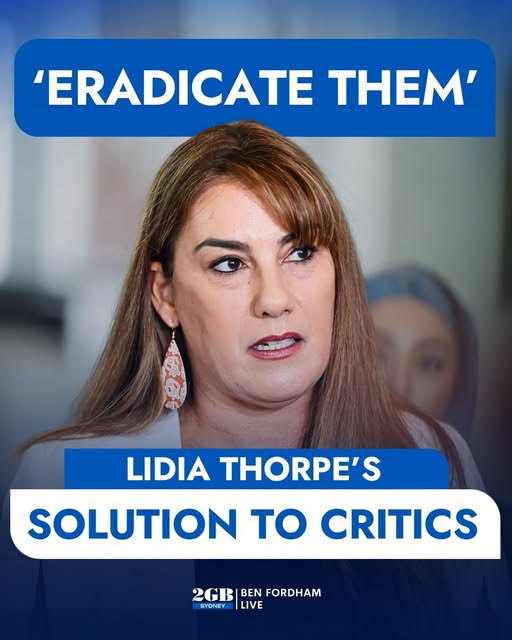 w0tn0t2201's tweet photo. "Eradicate" them? 
That's an incitement to violence @SenatorThorpe - further justification to expel this racist grub from parliament @AlboMP @MRowland 
#auspol #auspol2026 https://t.co/JQMILmgsKQ