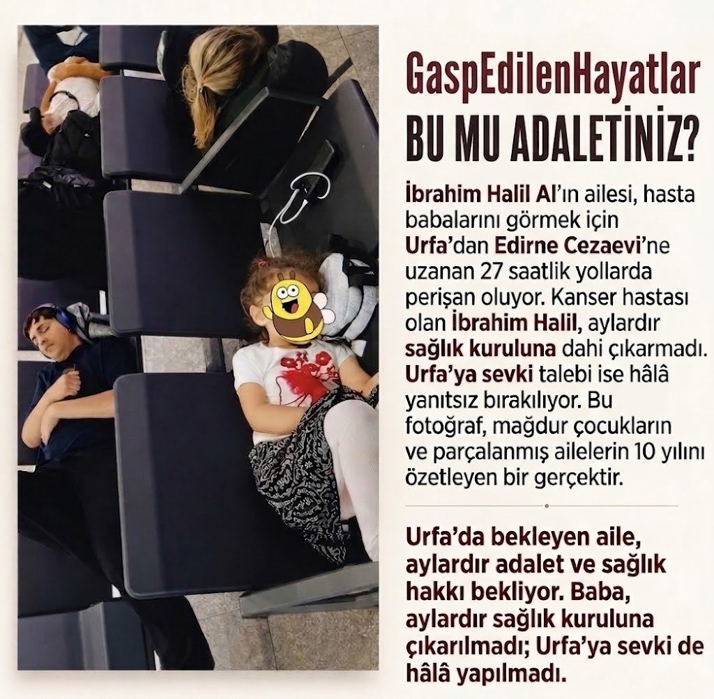 Demokrasiyolun2's tweet photo. Kanser hastası cezaevinde kalamaz.

GaspEdilenHayatlar https://t.co/S2kJK5LG2c