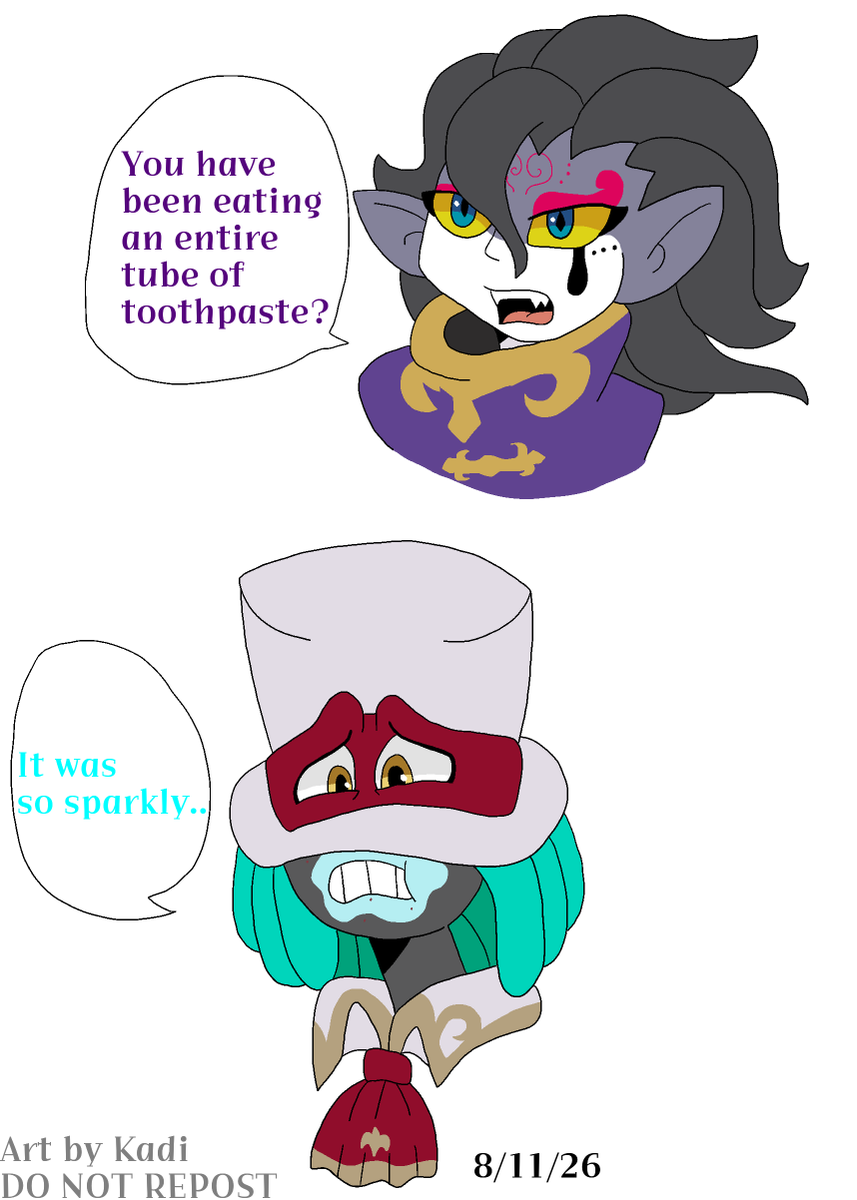 KadiWright3's tweet photo. I hope you get the reference 🪥✨
#balanwonderworld #wonderworldpositivity #fanart https://t.co/rZXX3Vjb3b