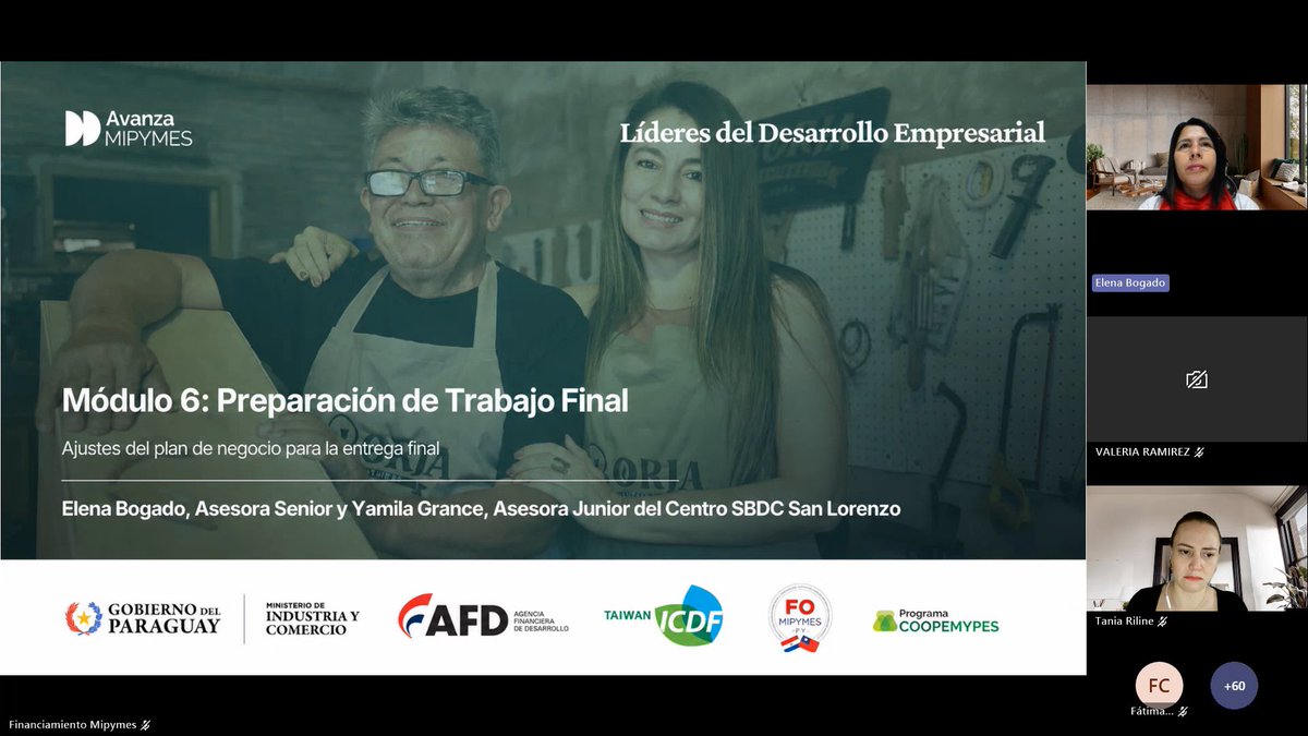 fomipymespy's tweet photo. 🚀 Módulo 6 de Avanza Mipymes: *Preparación del Trabajo Final*.

Con este sexto y último módulo, culminamos la etapa de formación de Avanza Mipymes: Líderes de Desarrollo Empresarial – Edición Facilitadores. https://t.co/EQ234GjA7b