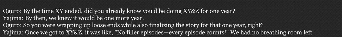 DavidQu01123274's tweet photo. This an interview with yajima acknowledging filler in the show. Pokemon does have filler. https://t.co/bnGXdXiyEm