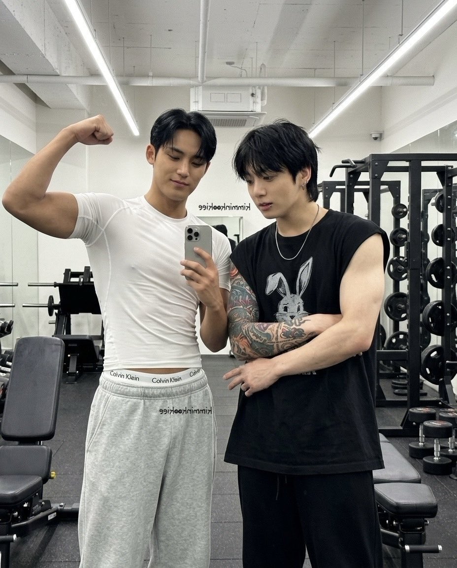 kimminkookiee's tweet photo. 민규랑 같이 헬스장 가던 거 그리웠어 https://t.co/uBuQct90D0