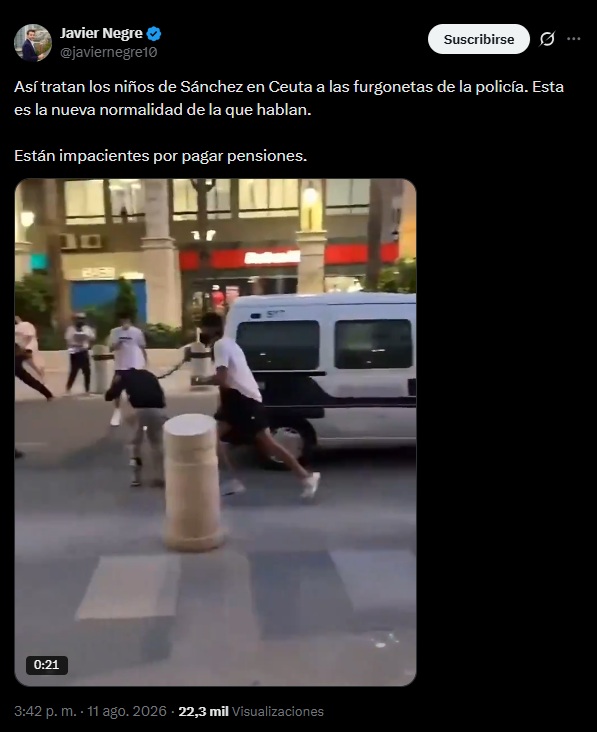 Apu_elrojo's tweet photo. Nuevo bulo de @javiernegre10 

Esta vez queriendo pasar por actual un vídeo de hace 5 años.

Te vamos a desmontar todos los bulos que pongas, condenas. https://t.co/foaTkDrFK7