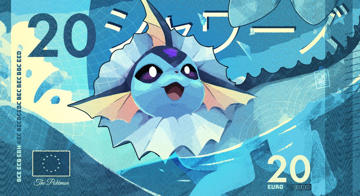 C_Kibe's tweet photo. So...about the proposals for the new European banknotes...
Here's mine

#euro #bce #banknotes #pokemonartㅤㅤ https://t.co/A09fu9D4Dw