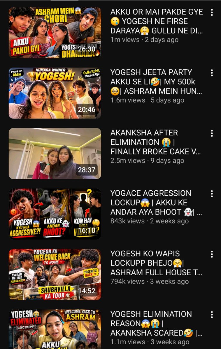 Heyitsmimi707's tweet photo. In this year alone, Shubangi Jaiswal has made 31 vlogs about Akanksha. 😭It’s “Akanksha Yogesh, Akanksha Yogesh, Akanksha Yogesh” every other vlog. Girl is this a vlog channel or an Akanksha fan page? 💀  (1/2)

#AkankshaChoudhary https://t.co/5AWA91V0AI