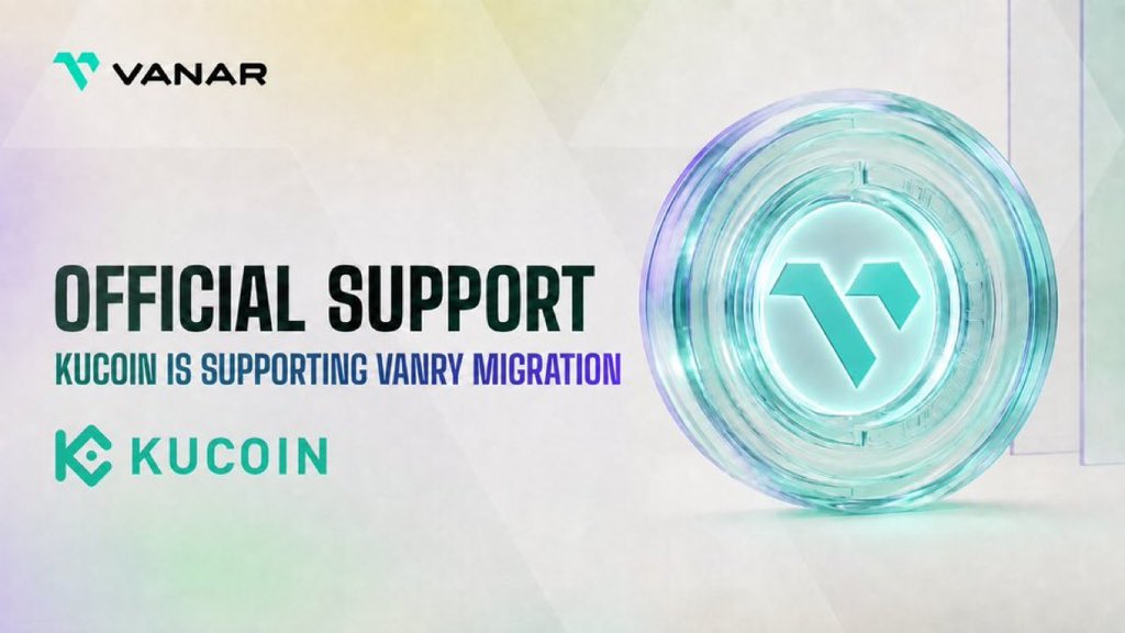 FLOTFR's tweet photo. KuCoin will support the VANRY migration to Base.

$VANRY tokens held on @kucoincom will be migrated from Ethereum to Base, with the process automatically completed for VANRY holders on KuCoin.

According to KuCoin, VANRY trading will not be affected during the token swap. https://t.co/tshe0VHO03