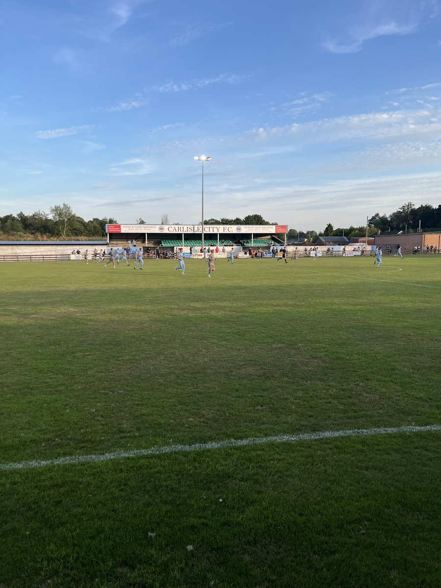 bucknellshrew's tweet photo. Game 12 - Ground 387 - English Ground 208 - Northern League Division One - Carlisle City vs Crook Town #GroundHopping https://t.co/4jo1O7DYV2
