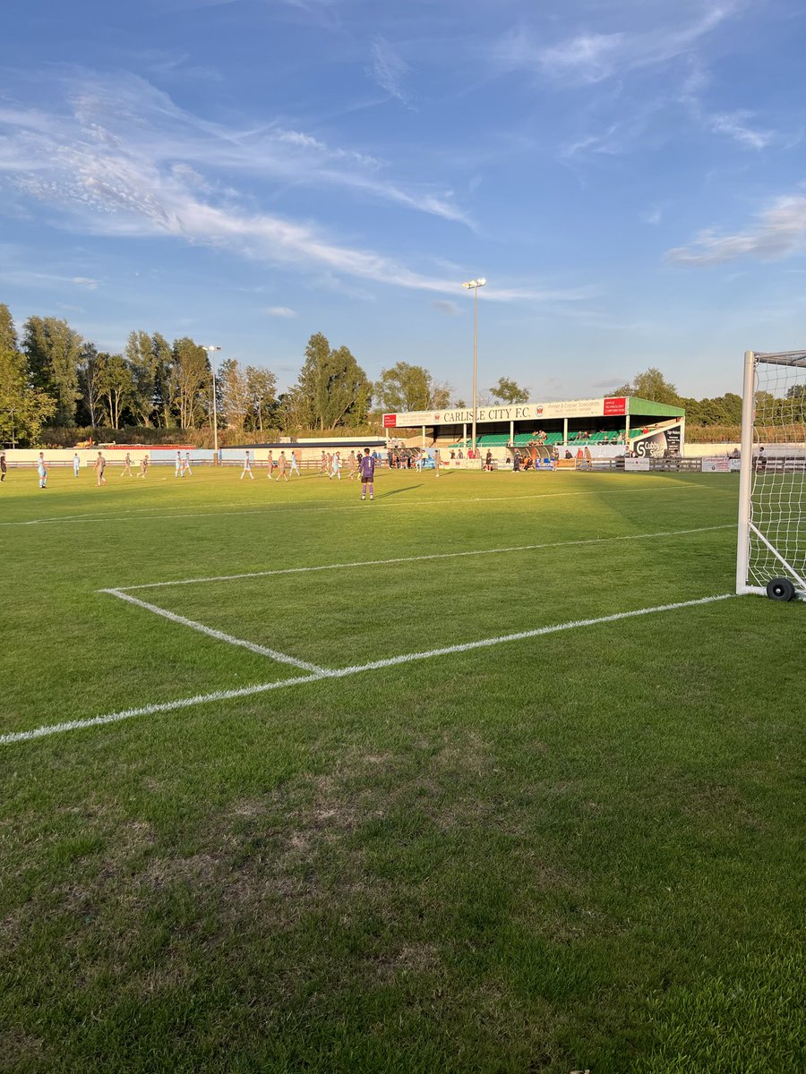 bucknellshrew's tweet photo. Game 12 - Ground 387 - English Ground 208 - Northern League Division One - Carlisle City vs Crook Town #GroundHopping https://t.co/4jo1O7DYV2