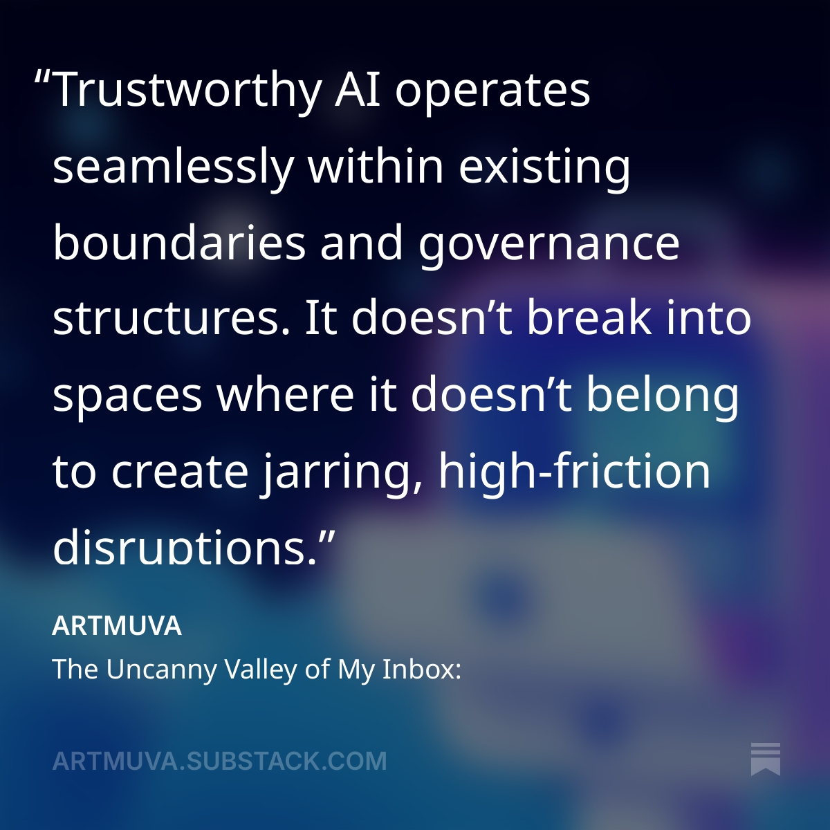 SimplyPryme's tweet photo. What does trustworthy AI look like? Does it exist? #ARTMUVA #PrymeSolutions https://t.co/r9soyTCt1p