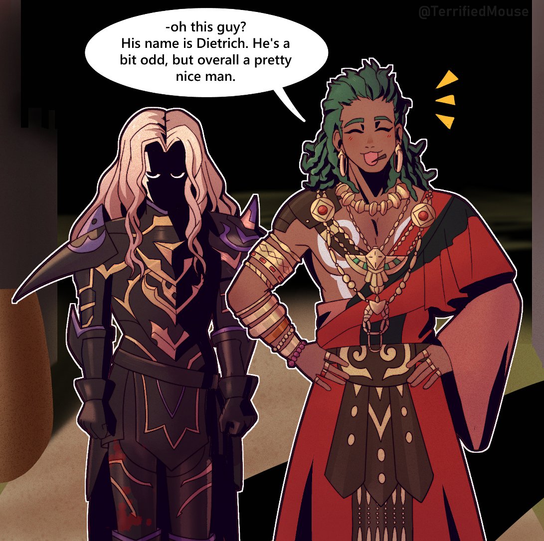 TerrifiedMouse's tweet photo. Talimoon introducing his new friend.
#FireEmblem https://t.co/WkncfKN8r4