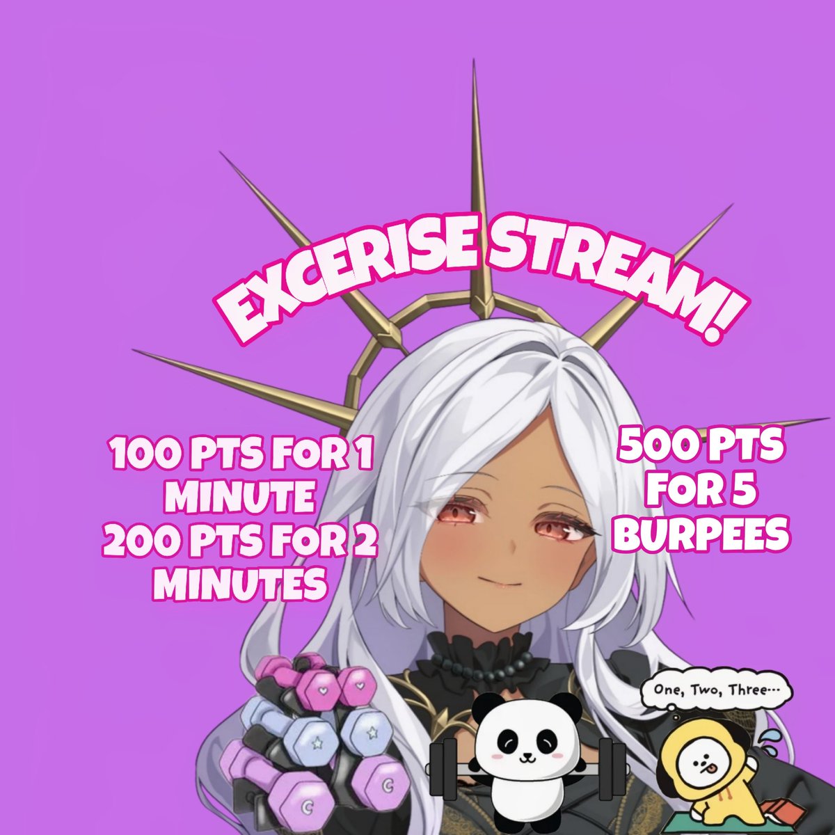 KeikoStormVT's tweet photo. Tonight, I am participating in the Mini Gift Drops: POWER-UP! event that starts at 7pm EST. I go live at 8:30pm and today's stream will be a workout stream. So if you are preparing to spend points, get a star badge or star up, this is the perfect week until next Monday to do so. https://t.co/t7dXBpLXTG