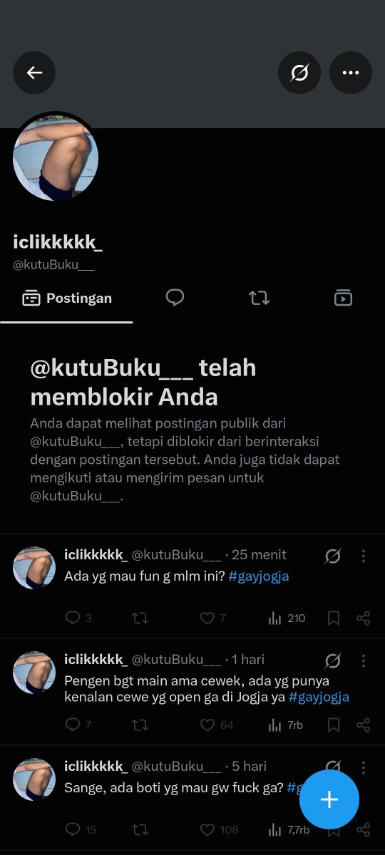 newbieplg_15's tweet photo. upss di blok, takut susah dipercaya orang d x 😏😏
#gayjogja https://t.co/uV7Yz4YGzo
