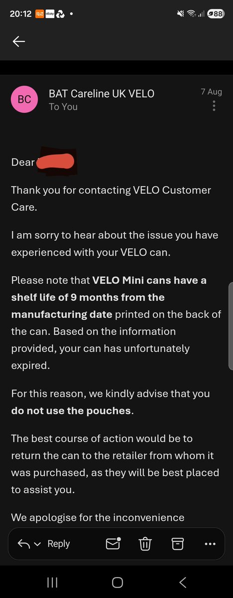 guyinthe_mirror's tweet photo. @tesco Second time I have purchased Velo nicotine pouches from you that are 9 months out of date. #Velo have confirmed their shelf life is 9 months. And typically your kiosks dont give receipts unless you ask for them! Can you dm me please!? https://t.co/AsujPuzk9N