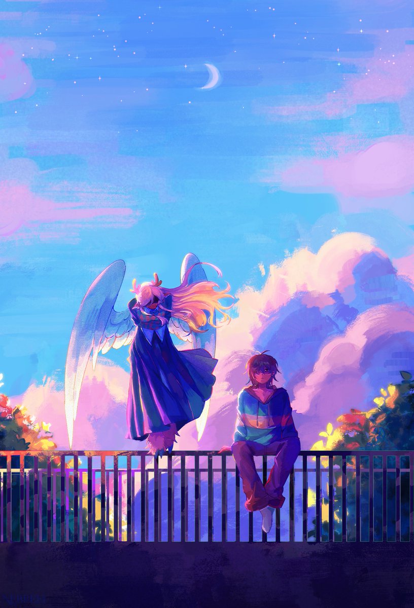 nebbeli's tweet photo. you're like a ghost that's haunting me #kriselle #deltarune https://t.co/SMc9U6lNt3