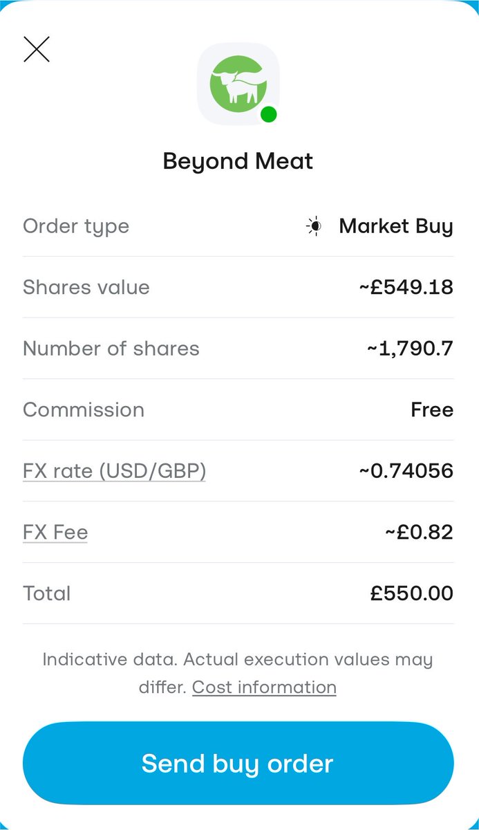 devyouneed's tweet photo. First Buy of $BYND ✅ https://t.co/TLrFdSbXOw