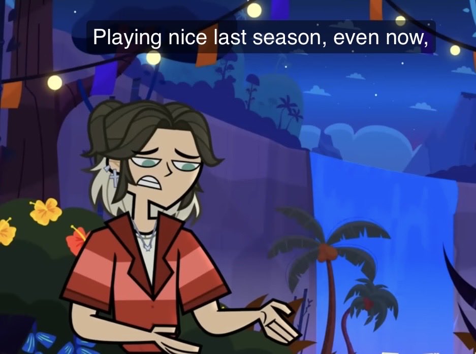 1219Ribzz's tweet photo. “Playing nice last season, even now, got me voted out.” Which, I’m sorry…is that not what EVERY single character that comes on this show does? Like, you really expect me to sit here and be like “How DARE Aiden say he’s gonna play harder this season!? That evil fucking bastard!!” https://t.co/klP199R2fB