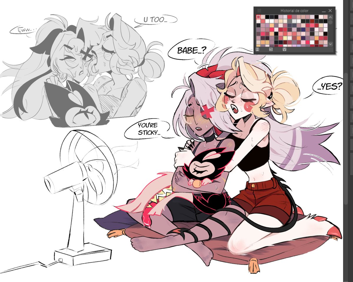 cafe_cxonmilk's tweet photo. It's so hooot

#hazbinhotel #chaggie #charliemorningstar #vaggi https://t.co/wnibY6sx7K