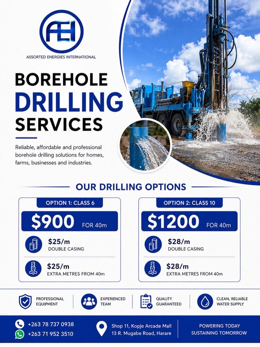 AssortedEnergi1's tweet photo. Borehole drilling and installation services https://t.co/5WLUF9Zxl7
