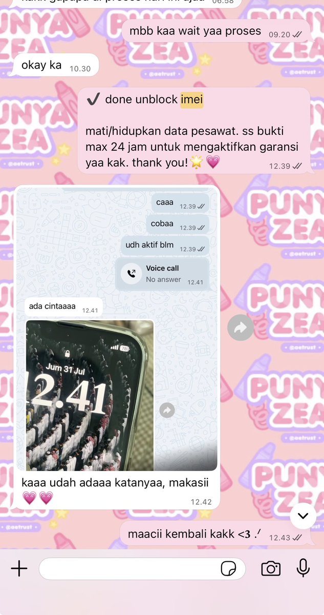 qjurang's tweet photo. @aueiaa UNBLOCK IMEI

✅ sinyal hilang
✅ tidak ada layanan
✅ imei keblokir

3 BULAN
ALL OPERATOR
BISA UPDATE IOS

💸 PRICELIST 
proses 0-2  jam 250k https://t.co/t2ogFFP5Ve