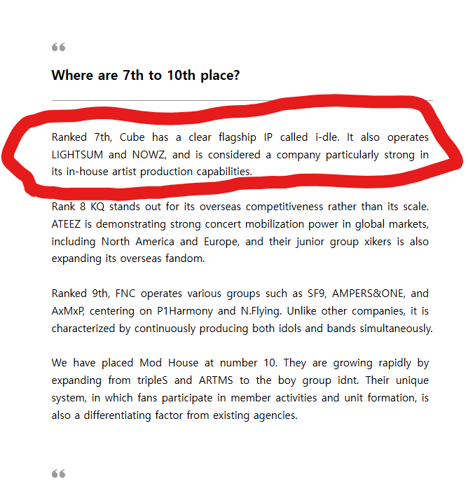 justme_iidle's tweet photo. "cube has a clear flagship IP called i-dle" 😭😭😭 https://t.co/9G5ywFV3Po