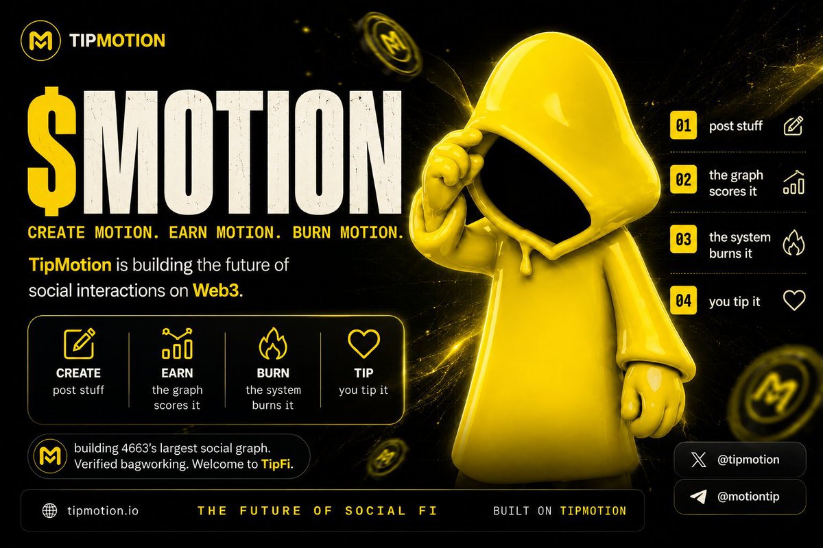 PromotionY88902's tweet photo. TipFi rewards genuine engagement. $MOTION scores your activity every thirty minutes and tips creators who drive value. Keep showing up. @motiontip @tipmotion https://t.co/4lUaE9OYvW